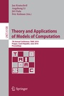 Cover: Theory and Applications of Models of Computation - Springer