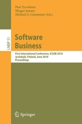Cover: Software Business - Springer