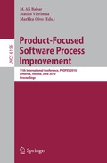 Cover: Product-Focused Software Process Improvement - Springer