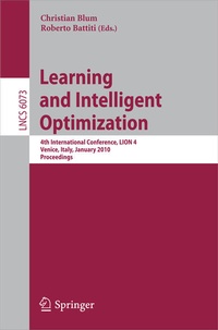 Enlarge image Cover: Learning and Intelligent Optimization - Springer