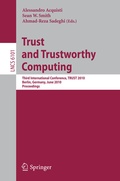 Cover: Trust and Trustworthy Computing - Springer