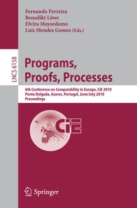 Enlarge image Cover: Programs, Proofs, Processes - Springer