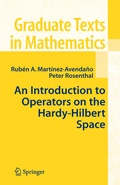 Cover: An Introduction to Operators on the Hardy-Hilbert Space - Springer