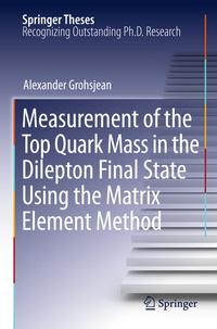 Abbildung von: Measurement of the Top Quark Mass in the Dilepton Final State Using the Matrix Element Method - Springer