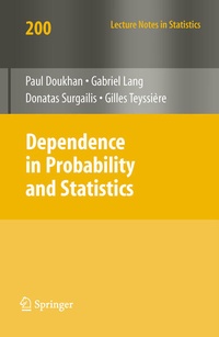 Enlarge image Cover: Dependence in Probability and Statistics - Springer