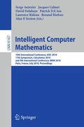 Cover: Intelligent Computer Mathematics - Springer