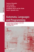 Cover: Automata, Languages and Programming - Springer