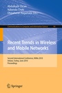 Cover: Recent Trends in Wireless and Mobile Networks - Springer