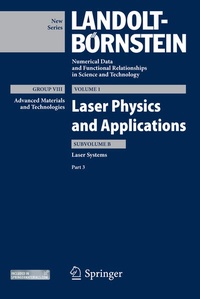 Enlarge image Cover: Laser Systems, Part 3 - Springer