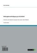 Cover: Bildungsbenachteiligung qua Geschlecht - GRIN Verlag