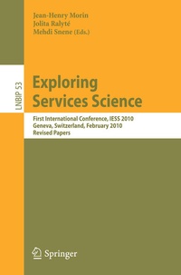 Enlarge image Cover: Exploring Services Science - Springer