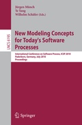 Cover: New Modeling Concepts for Today's Software Processes - Springer