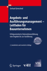 Abbildung von: Angebots- und Ausführungsmanagement - Leitfaden für Bauunternehmen - Springer