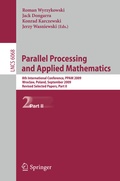 Cover: Parallel Processing and Applied Mathematics, Part II - Springer