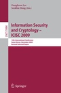 Cover: Information Security and Cryptology - ICISC 2009 - Springer