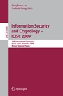 Cover: Information Security and Cryptology - ICISC 2009 - Springer