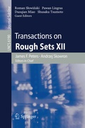 Cover: Transactions on Rough Sets XII - Springer