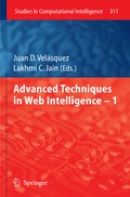 Cover: Advanced Techniques in Web Intelligence -1 - Springer