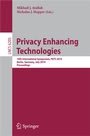 Cover: Privacy Enhancing Technologies - Springer