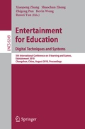 Cover: Entertainment for Education. Digital Techniques and Systems - Springer