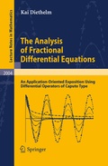 Cover: The Analysis of Fractional Differential Equations - Springer