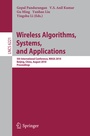 Cover: Wireless Algorithms, Systems, and Applications - Springer