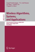 Cover: Wireless Algorithms, Systems, and Applications - Springer