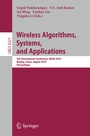 Cover: Wireless Algorithms, Systems, and Applications - Springer