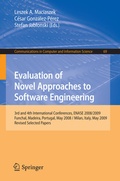 Cover: Evaluation of Novel Approaches to Software Engineering - Springer