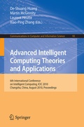 Cover: Advanced Intelligent Computing. Theories and Applications - Springer