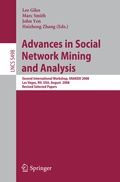 Cover: Advances in Social Network Mining and Analysis - Springer