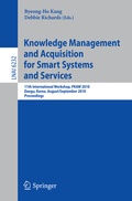 Cover: Knowledge Management and Acquisition for Smart Systems and Services - Springer