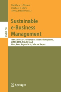 Enlarge image Cover: Sustainable e-Business Management - Springer