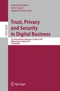 Bild: Trust, Privacy and Security in Digital Business - Springer