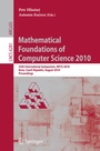 Cover: Mathematical Foundations of Computer Science 2010 - Springer
