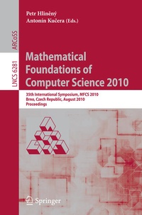 Enlarge image Cover: Mathematical Foundations of Computer Science 2010 - Springer