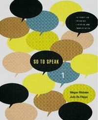 Enlarge image Cover: So to Speak 1: Level 1 - Houghton Mifflin