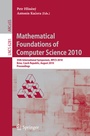 Cover: Mathematical Foundations of Computer Science 2010 - Springer