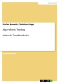 Cover: Algorithmic Trading - Grin Verlag