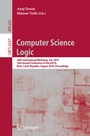 Cover: Computer Science Logic - Springer