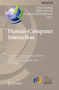 Cover: Human-Computer Interaction - Springer