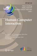 Cover: Human-Computer Interaction - Springer