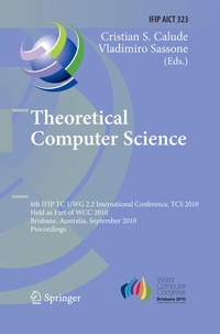Enlarge image Cover: Theoretical Computer Science - Springer