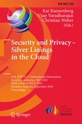 Cover: Security and Privacy - Silver Linings in the Cloud - Springer
