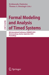Enlarge image Cover: Formal Modeling and Analysis of Timed Systems - Springer