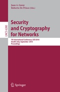 Cover: Security and Cryptography for Networks - Springer