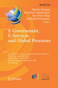 Cover: E-Government, E-Services and Global Processes - Springer