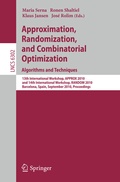 Cover: Approximation, Randomization, and Combinatorial Optimization. Algorithms and Techniques - Springer