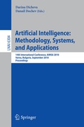 Cover: Artificial Intelligence: Methodology, Systems, and Applications - Springer