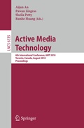 Cover: Active Media Technology - Springer